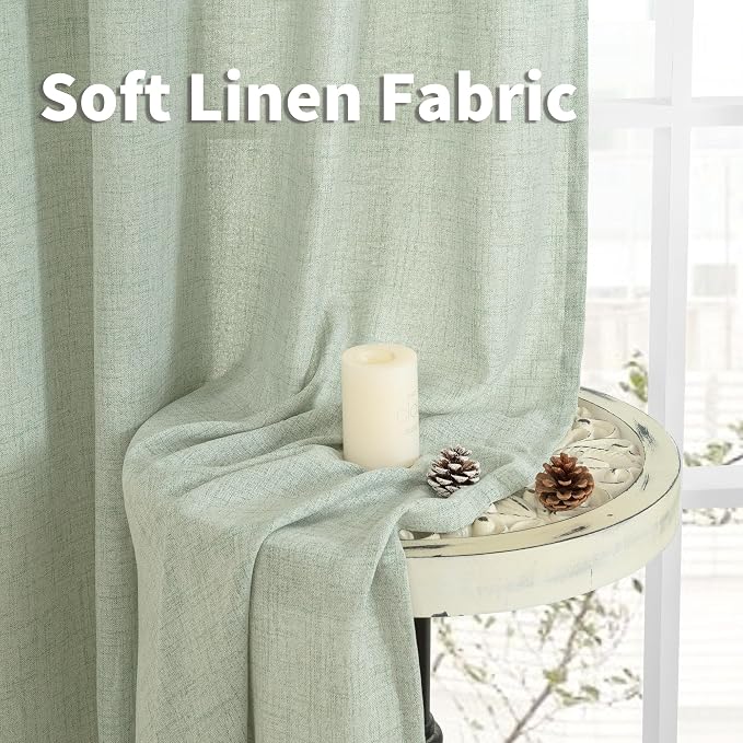 YoungsTex Sage Green Curtains 72 Inch Length - Image 8