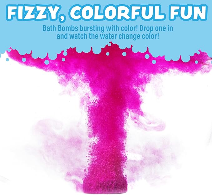 Tub Works® Bath Color Pops™ Moisturizing Kids Bath Bombs, Vibrant Water Color - Image 7