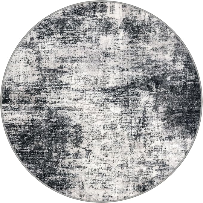 IOHOUZE Round Area Rug 3 Ft Circle Entryway Rugs Round Washable Door Mat Indoor - Image 9