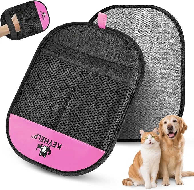 Pet Hair Removal Glove for Dogs & Cats, Newly Upgraded Reusable Electrostatic by Unknown