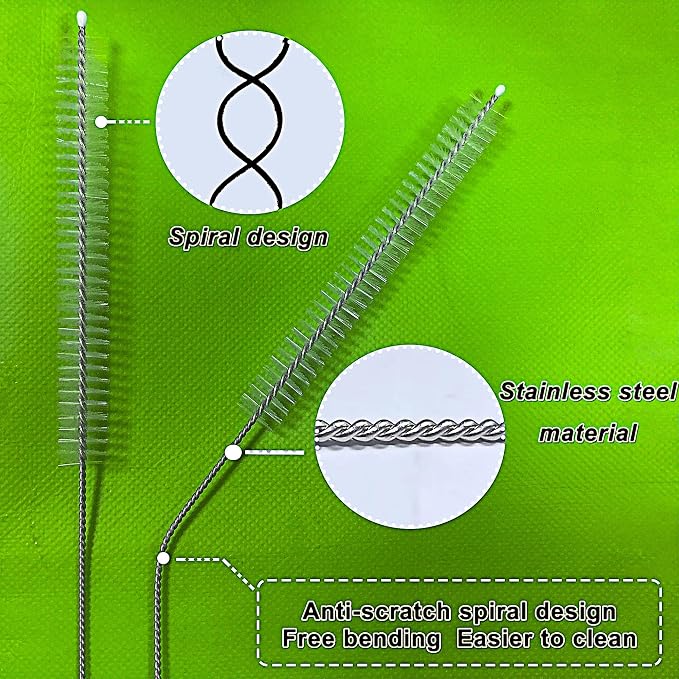 Straw Cleaner Brush Extra Long 12 Inch，Straw Brush Cleaner Stainless Steel - Image 4