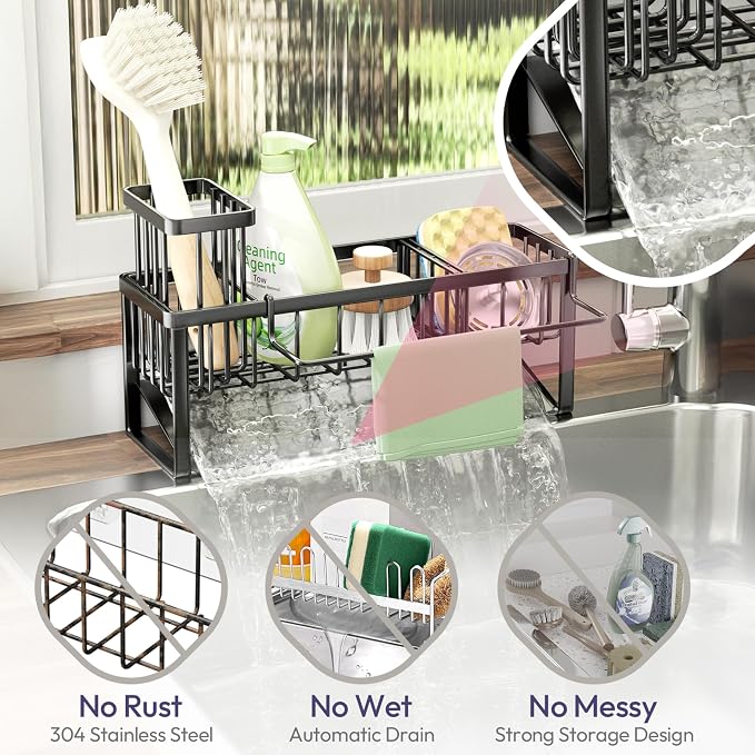 SWTYMIKI Sponge Holder for Kitchen Sink - Image 5