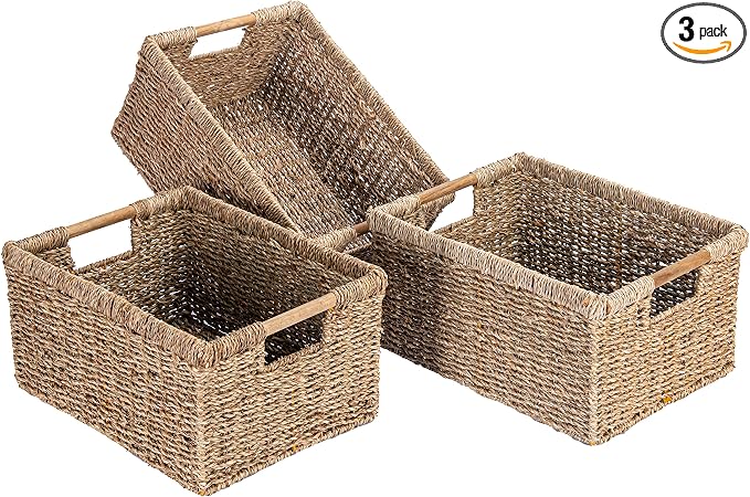 Large Wicker Basket Rectangular by VATIMA
