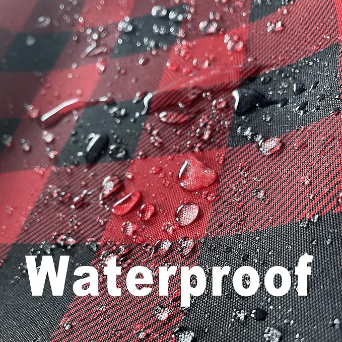 Gingham Xmas Tablecloth Fabric - Image 2
