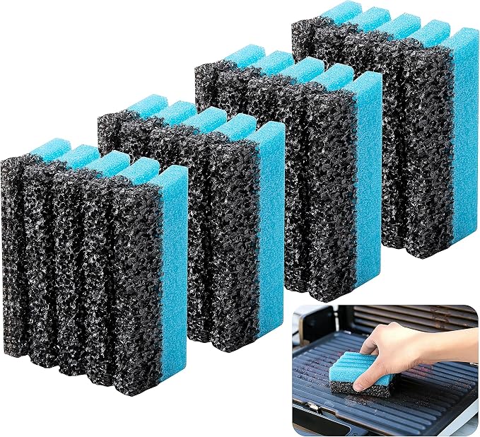 EBaokuup 4 Pcs Grill Plate Cleaning Sponge 12207, Electric Grill Cleaning Sponge by EBaokuup