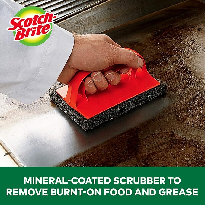 Scotch-Brite Heavy Duty Outdoor Scrubber, Patio Bricks, BBQ Tools and Charcoal - Image 4