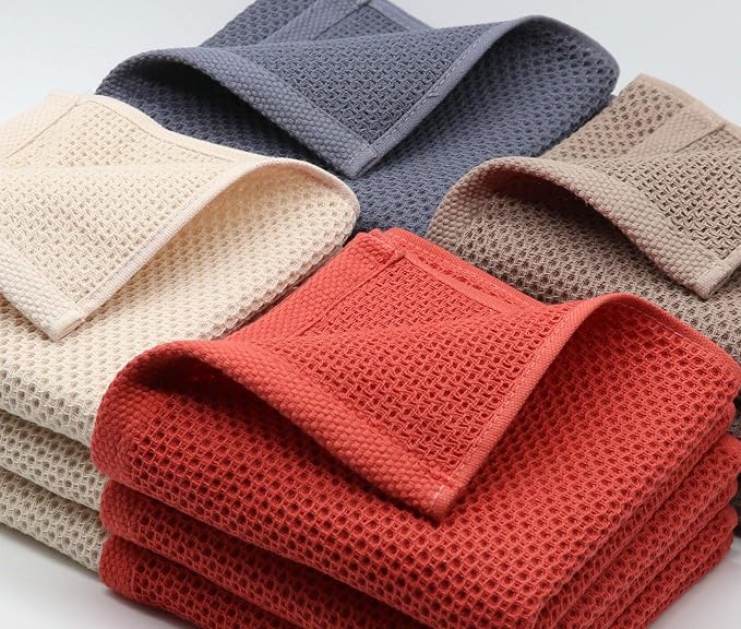 Mia's Dream Cotton Hand Towel Waffle Weave Kitchen Tea Towels, Soft and - Image 7