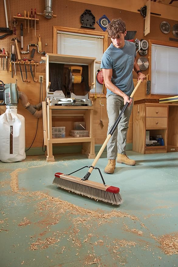Harper 24 Inch Indoor Push Broom, Premium Heavy Duty Smooth-Surface Floor - Image 13