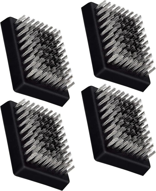 Leonyo 4 Pack Grill Brush Replacement Heads Set, 3.3IN x 2.5IN Grill Cleaning by Leonyo
