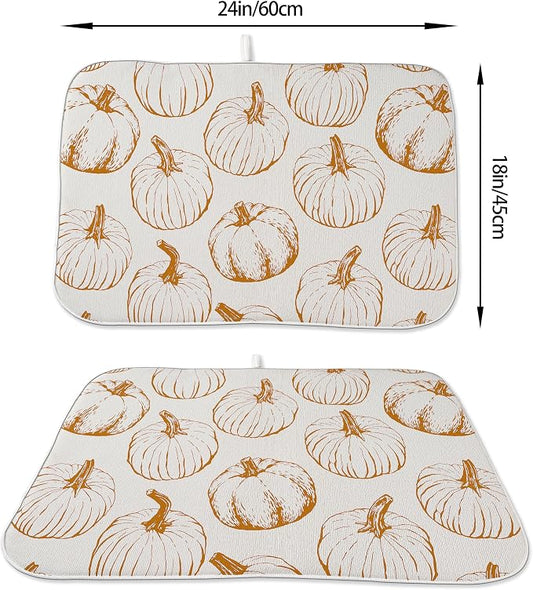 Fall Dish Drying Mat 18x24 Inches - Image 2