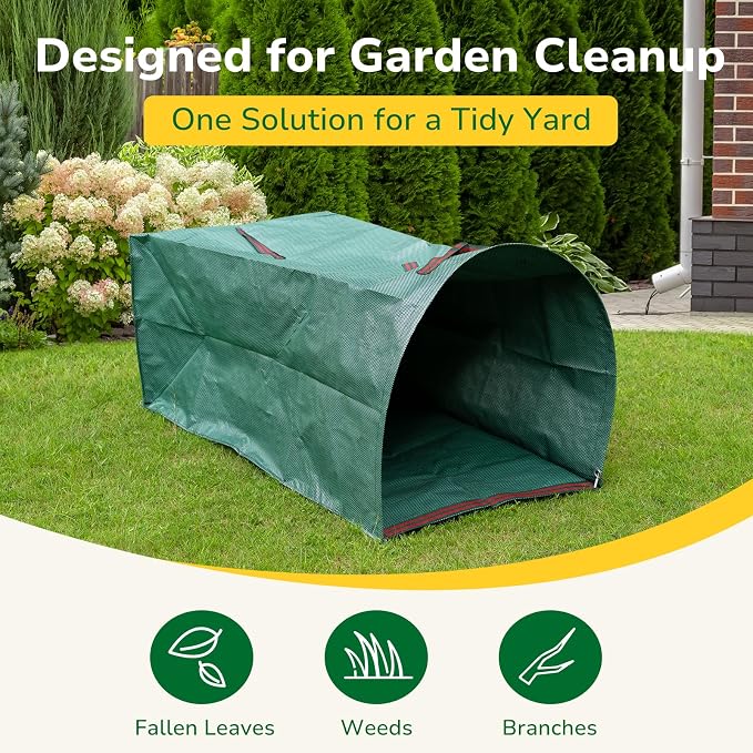 GreatBuddy Lawn Bag, 72 Gallon Yard Waste Bags, Heavy Duty PP Garden Leaf Bags - Image 4
