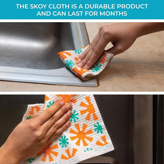 Skoy Cloth 2-Pack Eco-Friendly & Reusable Swedish Dishcloth, - Image 6