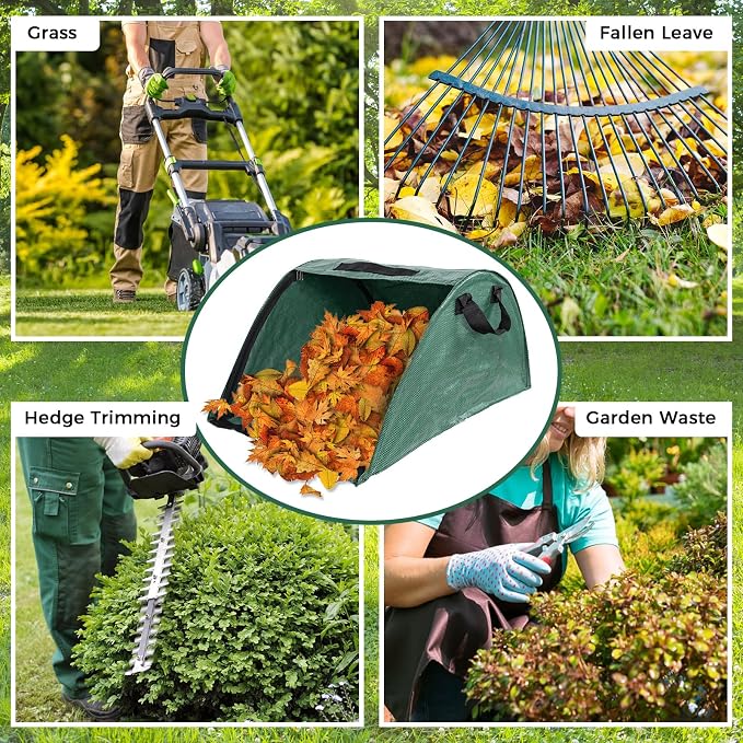 2 Pcs Leaf Collector, Garden Bags, Leaf Bags, High Capacity Leaf Loader - Image 4