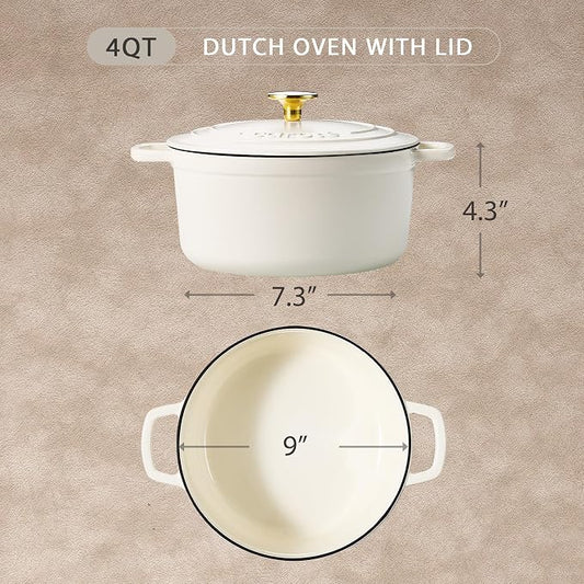 CAROTE Enameled Cast Iron Dutch Oven Pot - Image 2
