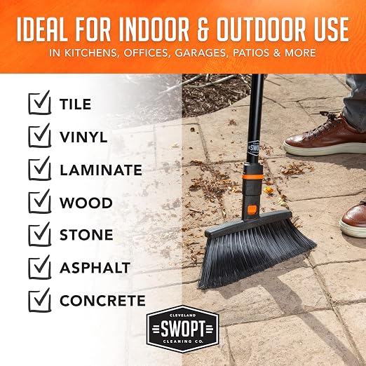 SWOPT Standard Multi-Surface Angle Broom Cleaning Head — Indoor and Outdoor - Image 9