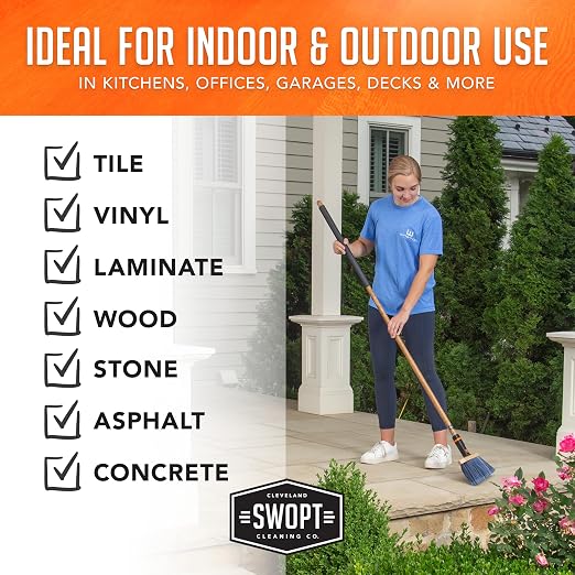 SWOPT Premium Multi-Surface Angle Broom Cleaning Head — Indoor and Outdoor - Image 9