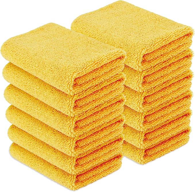 Amazon Basics Microfiber Car Drying Towels, Highly Absorbent, Lint Free by AmazonBasics