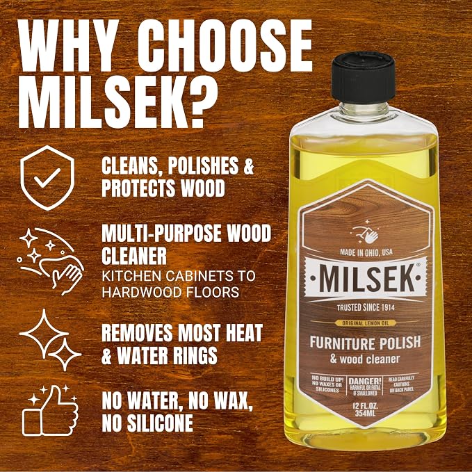 Milsek Furniture Polish and Wood Cleaner - Image 8