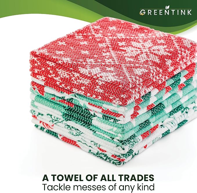 Eco-Friendly Reusable Dish Cloth Set – 24-Pk Multipurpose Kitchen Cleaning - Image 3