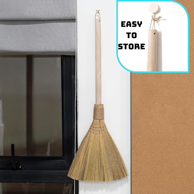 Natural Whisk Sweeping Hand Handle Broom - Image 7