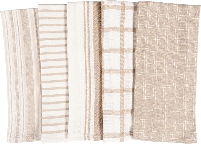 KAF Home Assorted Flat Kitchen Towels | 100% Cotton - Image 2