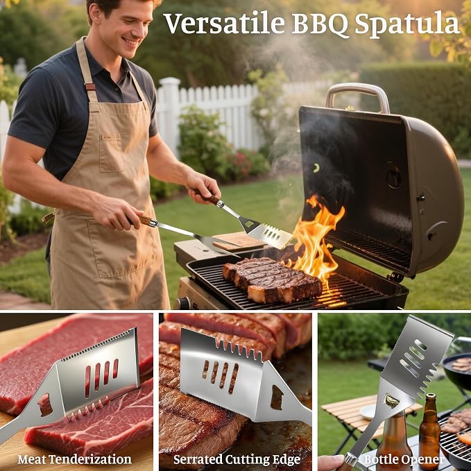 BBQ Grill Accessories, Stainless Steel Grilling Set - Image 3