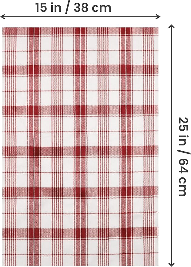 Utopia Towels Red & White Dish Towels 100% Ring Spun Cotton Highly Absorbent & - Image 7