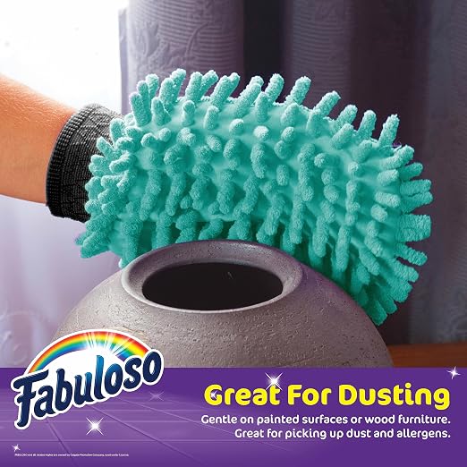 Fabuloso Microfiber Cleaning Mitt Glove, Lint-Free Scratch-Free Dusting and - Image 3