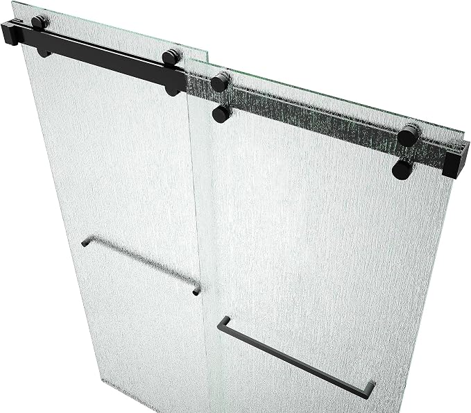 Monaco 56.5-60" W x 78" H 3/8" Twinglide Frameless Shower Door by EurotechShowers