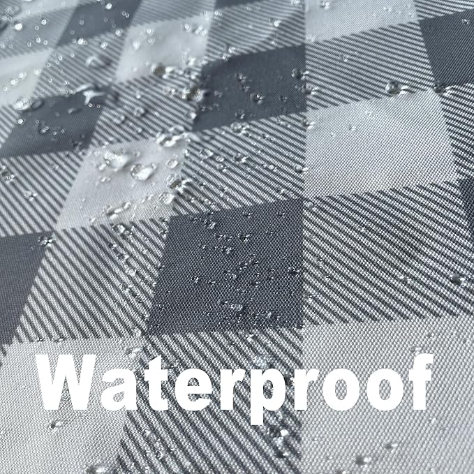 Classic Gingham Plaid Tablecloth Fabric - Image 4