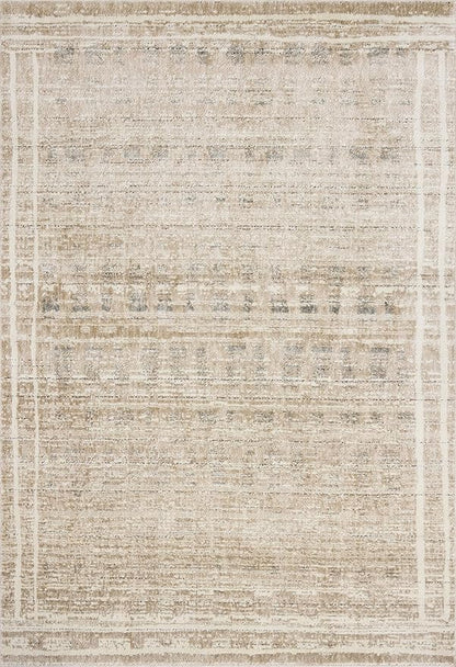 Loloi Jeremiah Brent Bleecker Collection BLE-07 Khaki/Natural 6'-7" x 9'-3" Area Rug