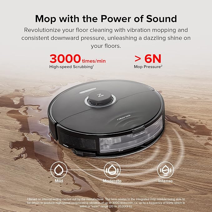roborock S8 Robot Vacuum and Mop Cleaner, DuoRoller Brush, 6000Pa Suction - Image 4