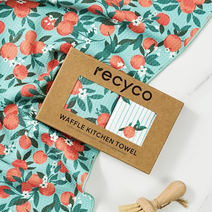 RECYCO Waffle Kitchen Towel Set of 2 - Image 8