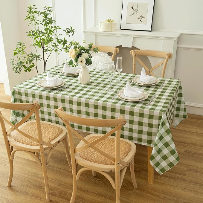 Classic Gingham Tablecloth Fabric - Image 9