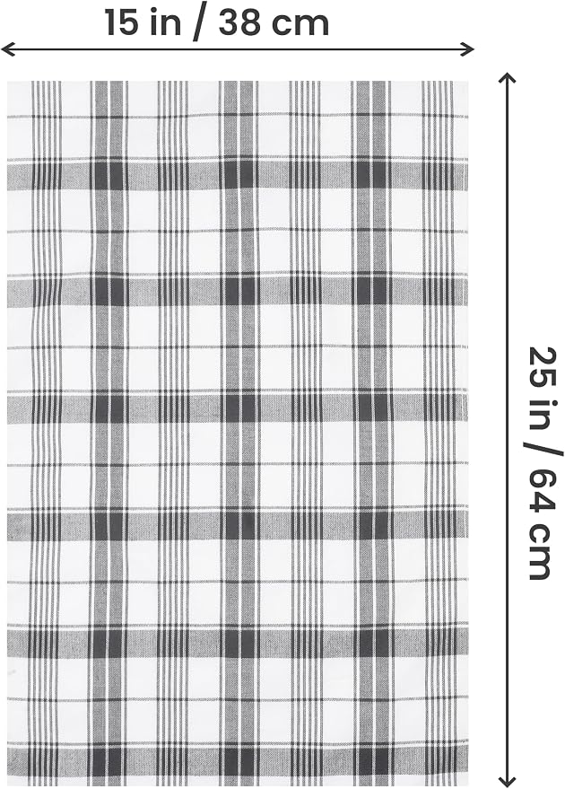 Utopia Towels Grey & White Dish Towels 100% Ring Spun Cotton Highly Absorbent & - Image 6