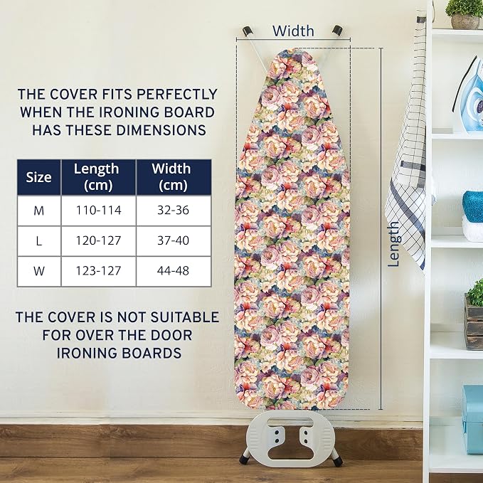 Encasa XO Ironing Board Cover and Pad 54"x15" - Image 7