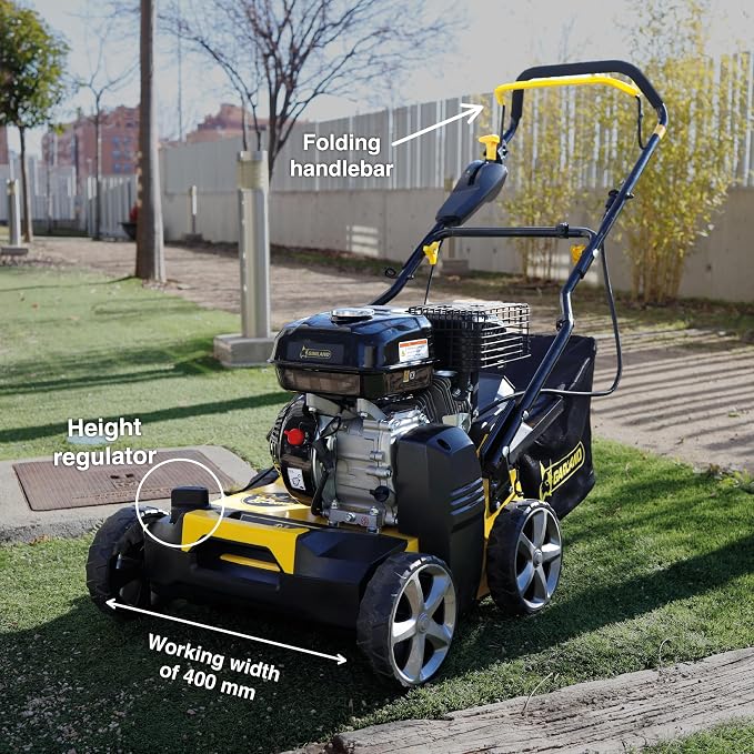 Artificial Turf Sweeper by Roll & Comb, Gas Powered Lawn Rake - Image 2