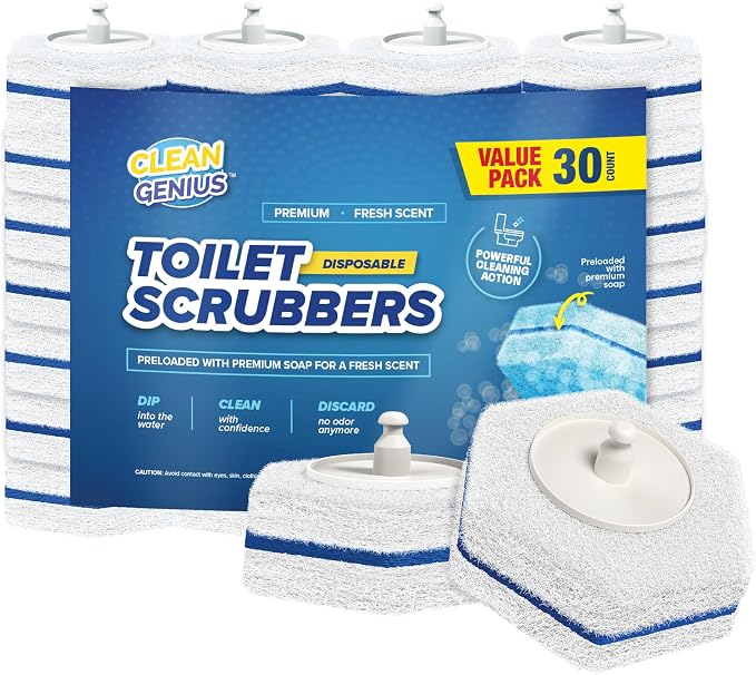 Disposable Prefilled Toilet Cleaning Scrubbers by Unknown