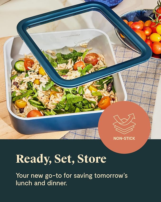 Caraway 2pc Glass Food Storage Set - Image 4