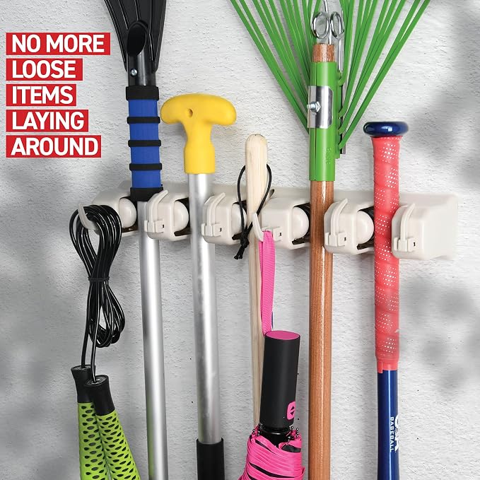 HOME IT Mop And Broom Holder Wall Mount - Image 6