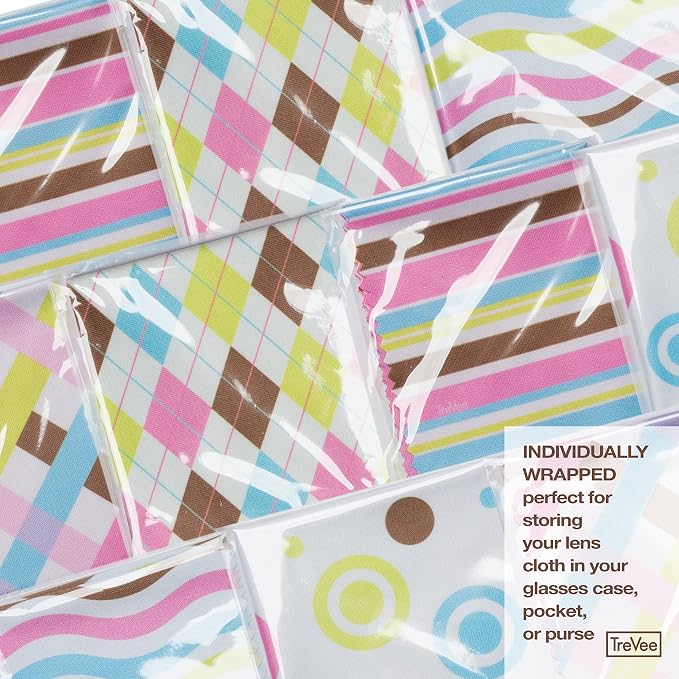10 Pack Cute Geo-Design Multicolor Microfiber Cleaning Cloths - Image 5