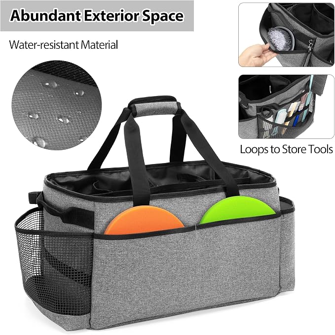 Detailing Bag with Polisher Carry Bag, Large Detail Car Care Box - Image 4