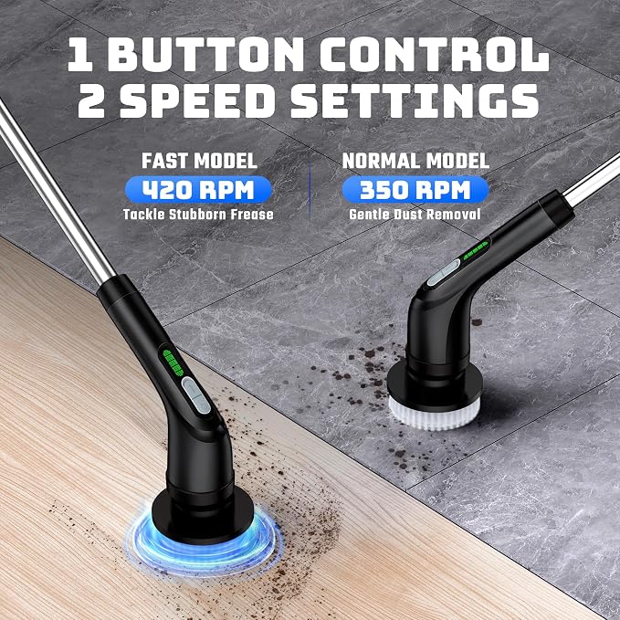 Shower Scrubber with Long Handle - Image 3