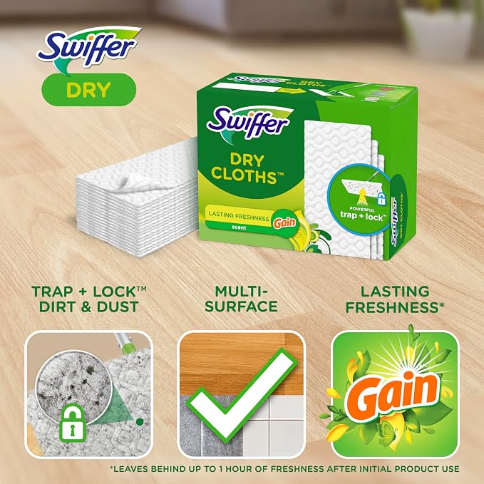 Swiffer Sweeper Dry Sweeping Cloth Refills, Gain Original - Image 2