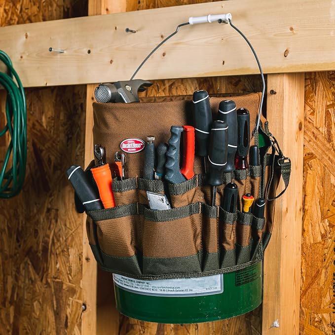 Bucket Boss The Bucketeer Bucket Tool Organizer in Brown - Image 14