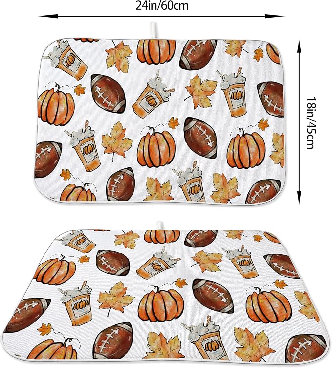 Fall Dish Drying Mat 18x24 Inches - Image 6