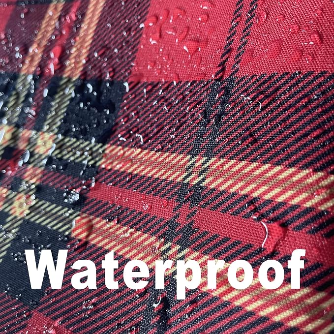 Gingham Xmas Tartan Tablecloth Fabric - Image 2