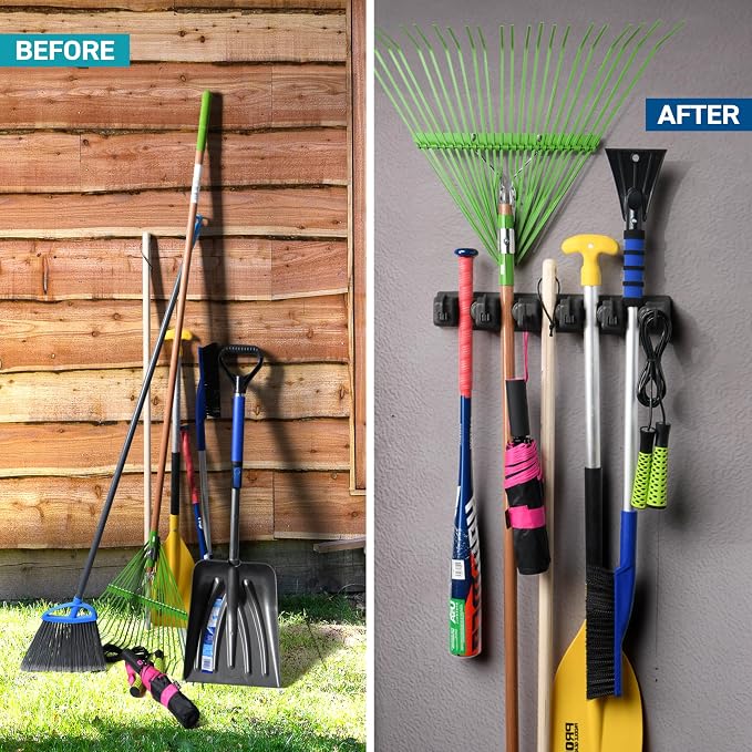 Mop and Broom Holder Wall Mount - Image 3
