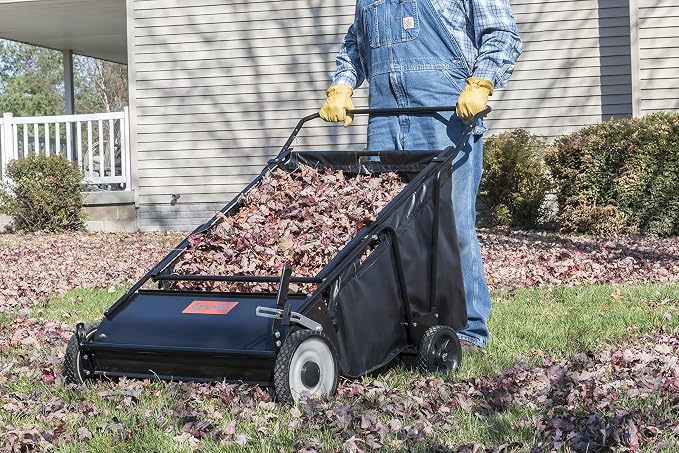 Agri-Fab 45-0570 30" Push Behind Lawn Sweeper, 12 cu. ft Hopper Bag Capacity; - Image 8