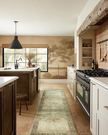 Loloi Magnolia Home by Joanna Gaines Banks Collection BAN-06 Natural/Granite 3'-6" x 5'-6" .13" Pile Height, Machine Washable, Accent Rug